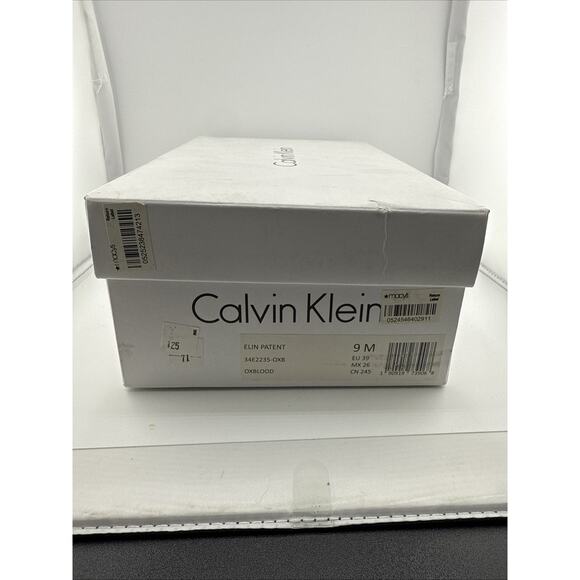 Calvin Klein Women’s Elin Oxblood Patent Leather Pointed Shoes Flats Sz 9 M NWB - Picture 9 of 10